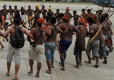 Munduruku arriving in Brasília.