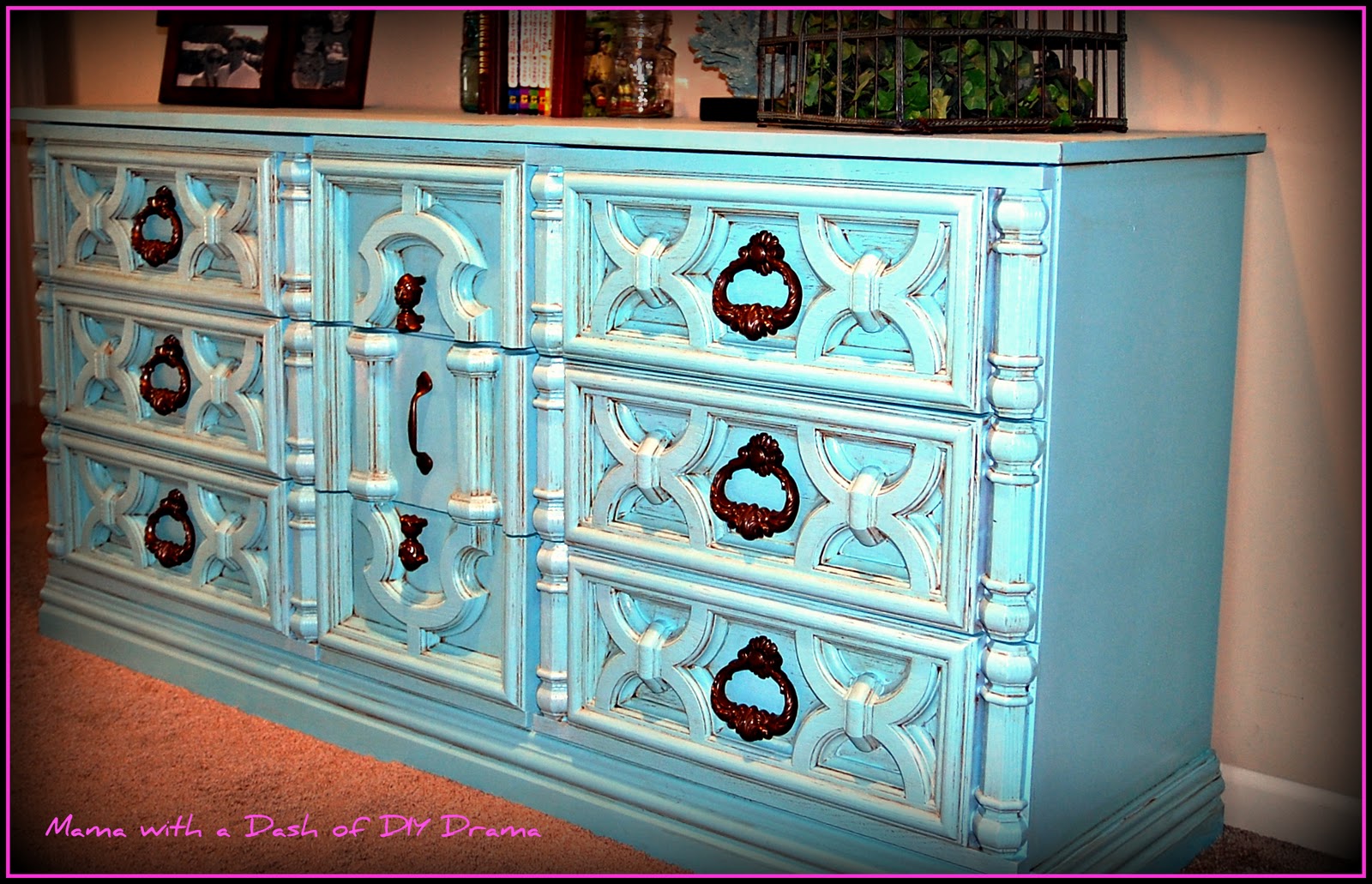 Mama With a Dash of DIY Drama Ugly Dresser Makeover