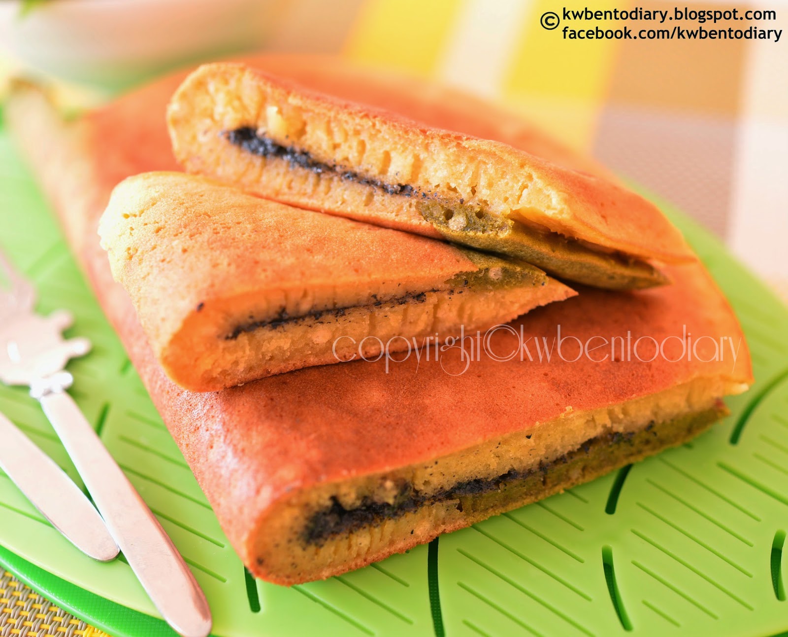 Karenwee's Bento Diary Tea break Black Sesame Pancake芝麻麥煎