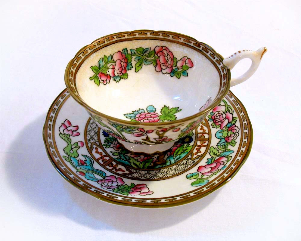 Warm Cup with Snow Fall Tea Cups