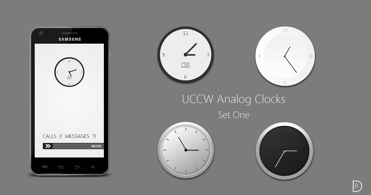 UCCW Analog Clock Set One A Random Package