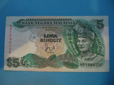 Old Ringgit Malaysia 5 - Front