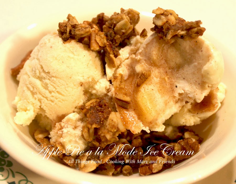 Cooking With Mary and Friends Apple Pie a la mode IceCream