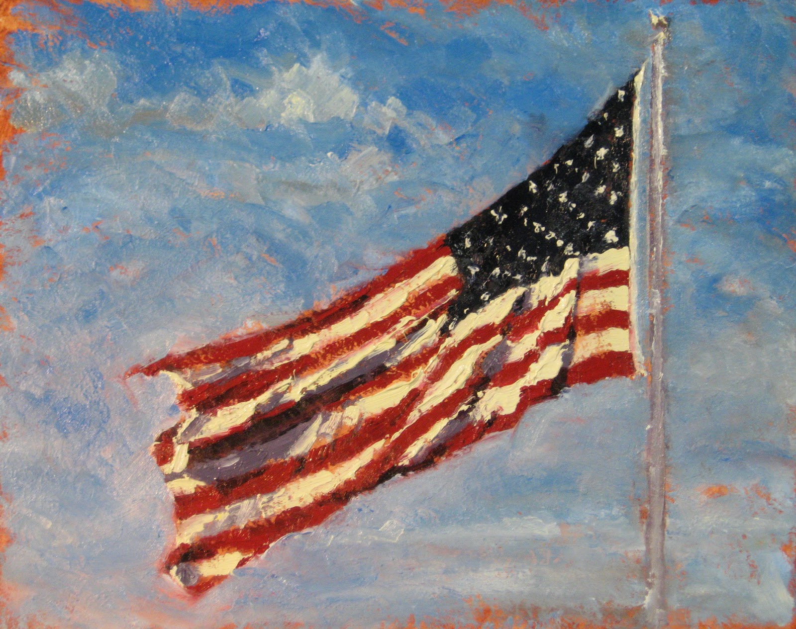 Michael Lindstrom Flag Paintings