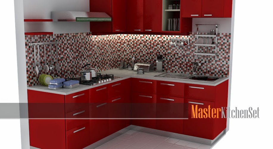 Kitchen set solo blog master merah