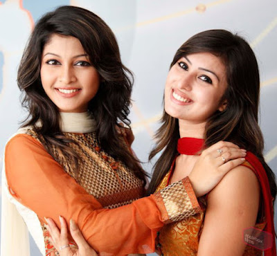 Bangladeshi actress Anika Kabir Shokh Anika Kabir Shokh with Sarika.