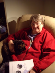 Wootchie, Ginnie's cat, with me