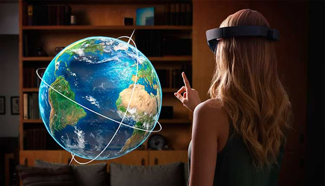 Microsoft HoloLens Smartglass ou óculos inteligentes Microsoft HoloLens Smartglass ou óculos inteligentes