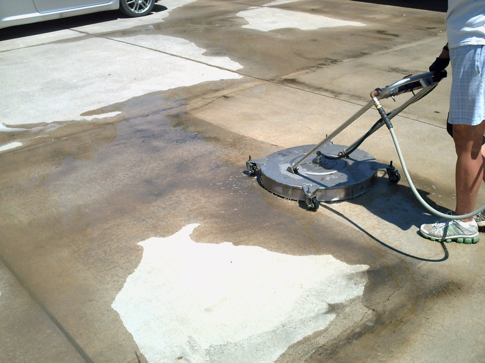 Cleaned by Pete what a power washer does Attachments surface cleaner