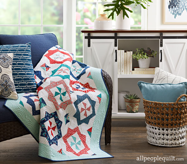 A Bright Corner Breezy Quilt in American Patchwork & Quilting Magazine