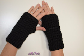 crochet ganchillo mitones mittens fingerless guantes sin dedos patron pattern free gratis