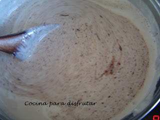 PANACOTTA DE CHOCOLATE CON NATA DE SOJA