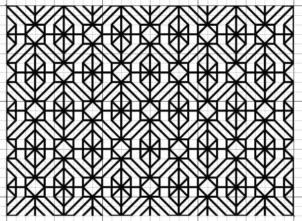 imaginesque blackwork fill pattern graph filler paper