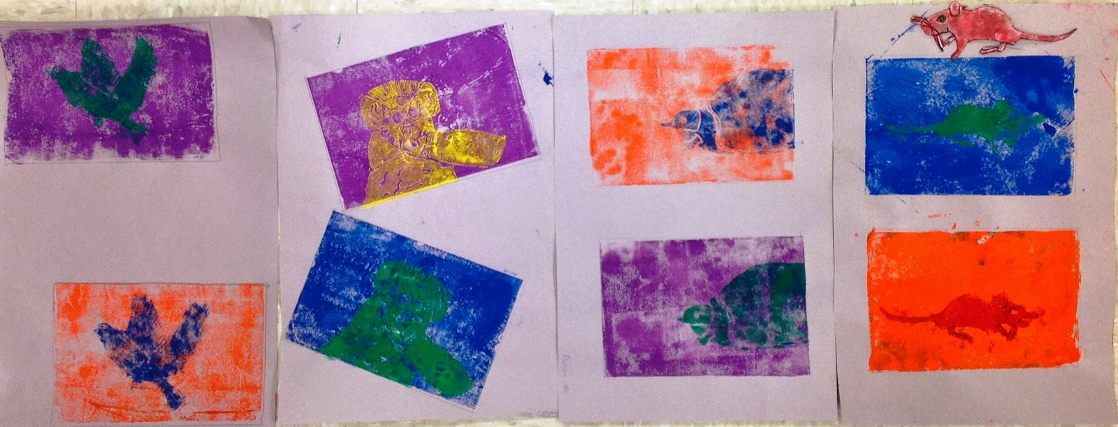 Complimentary Color Printmaking Art Lesson Complimentary Color Printmaking Art Lesson