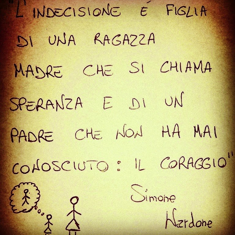 Simone Nardone Blog Aforismi L Indecisione