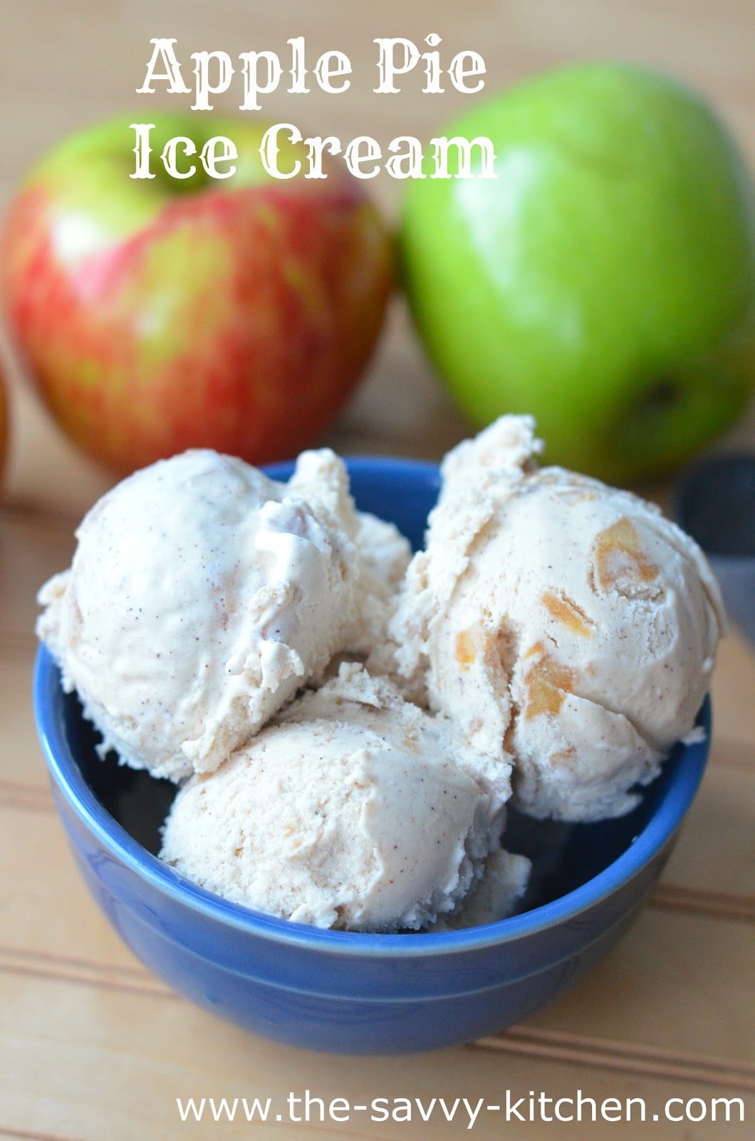 The Savvy Kitchen Apple Pie Ice Cream