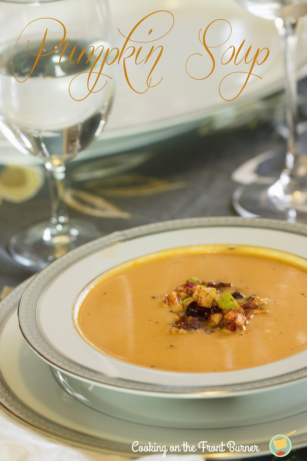 Pumpkin Soup Cooking on the Front Burner