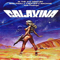 Galaxina Movie poster, painted
