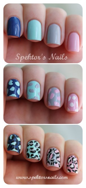 Leopard Skittle Nails Tutorial Leopard Skittle Nails Tutorial