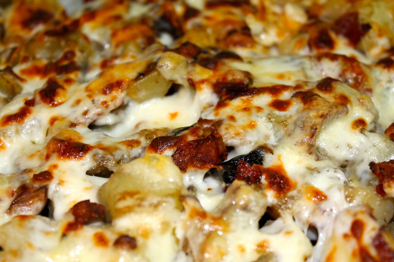 Cheesy Bacon and Mushroom Potatoes All My Good Things