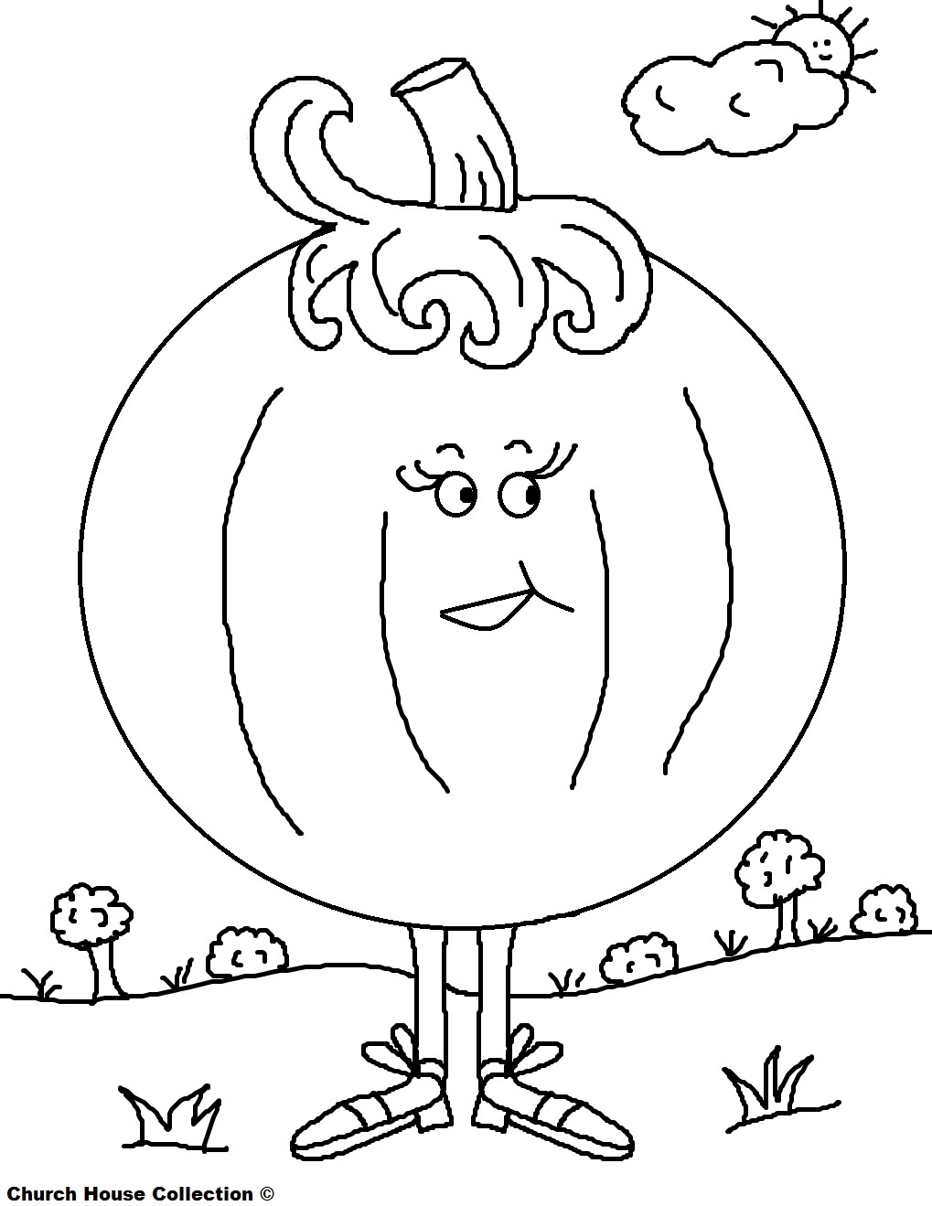 Church House Collection Blog: Free Printable Pumpkin Coloring Pages For