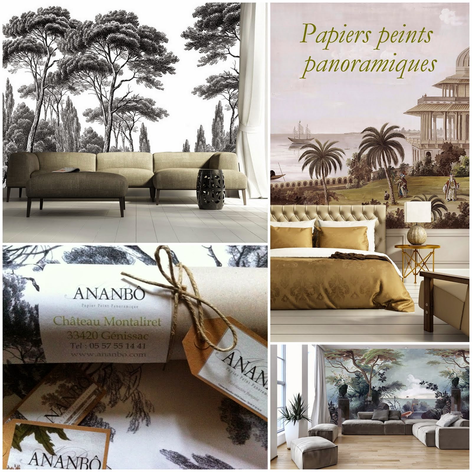 Papier peint paysage pas