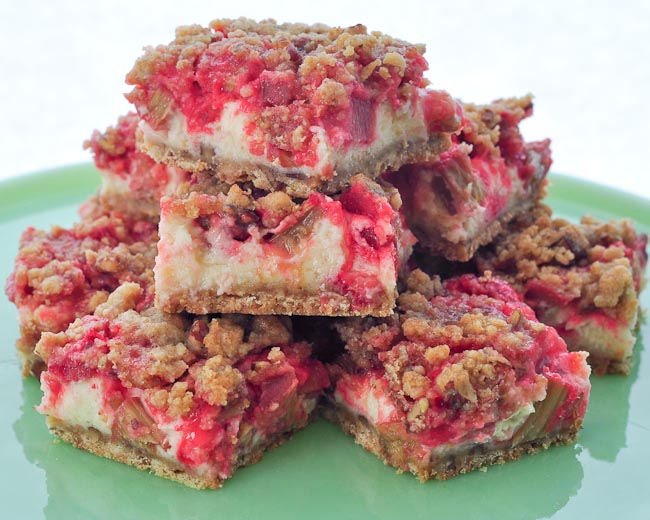 Beki Cook's Cake Blog StrawberryRhubarb Cream Cheese Bars {Recipe}