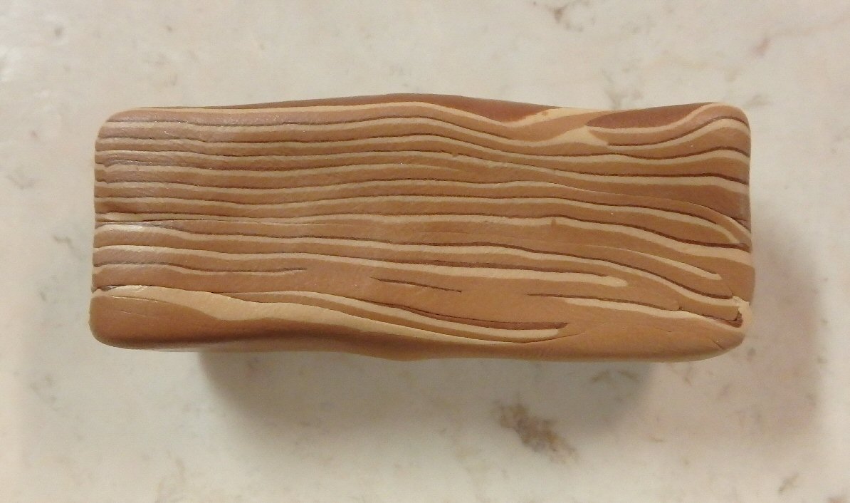 Pauline Persing Art, Writing,& Natural History Polymer Clay "Wood"