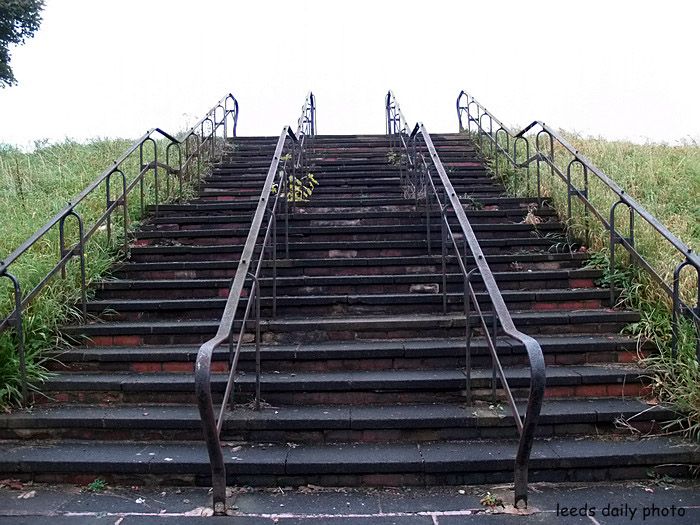 Picture of steps on Woodhouse Moor, Leeds Steps Woodhouse Moor Leeds