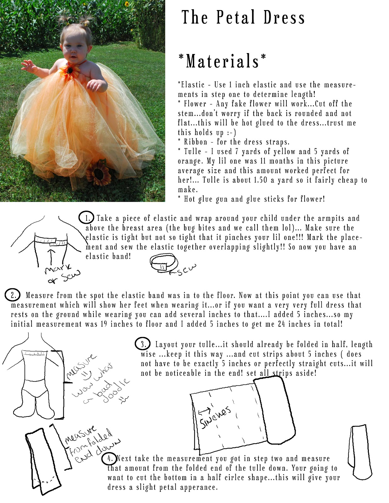 Paper Cuts N Bandaids Petal Dress Tutorial!! woop woop