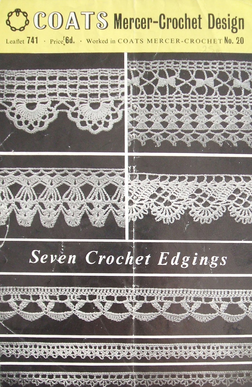 Buttons and bobbins: Free Pattern Fortnightly: Seven crochet edgings