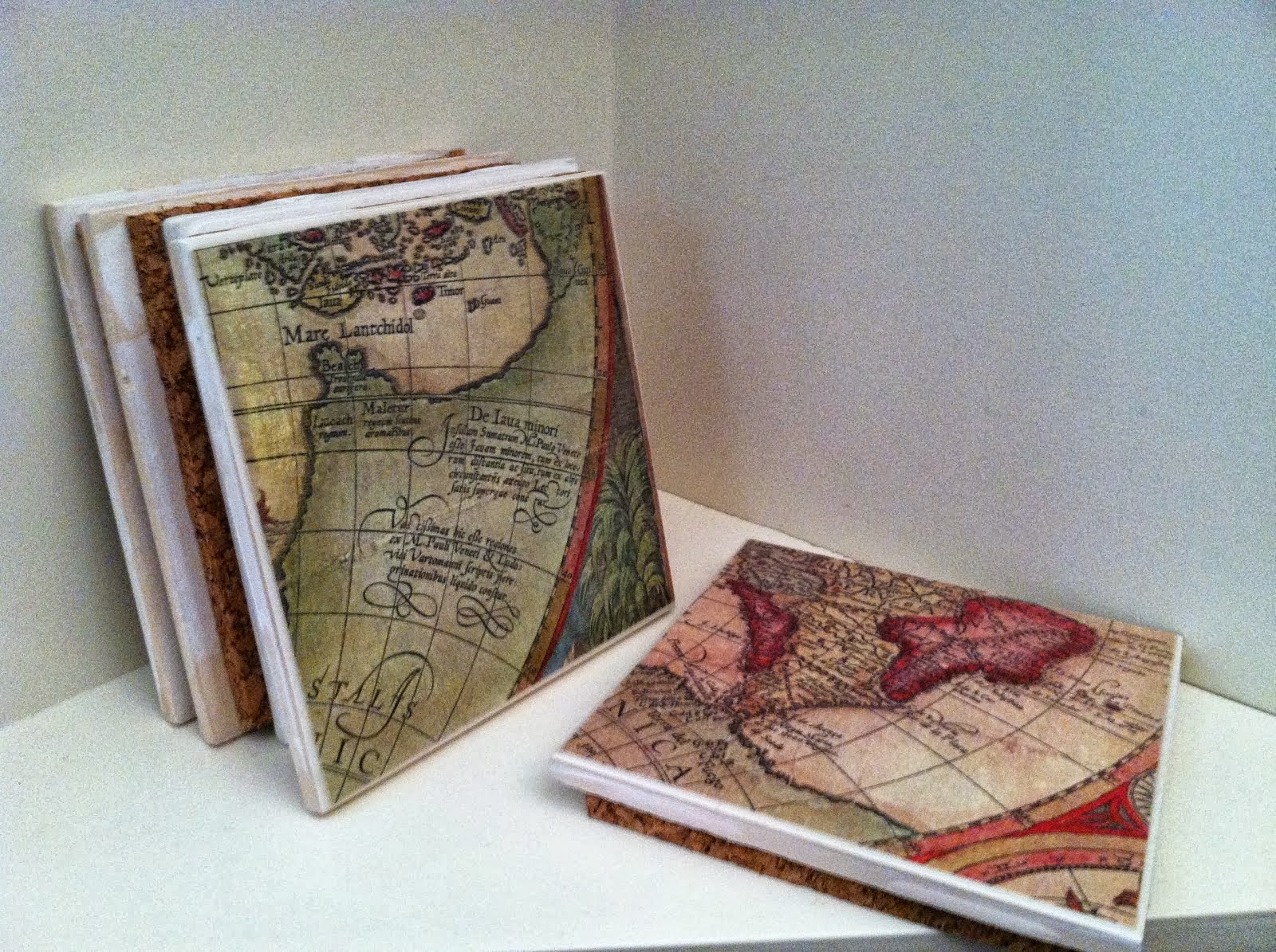 Vintage Old World Map Excerpt Coasters