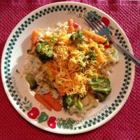 Easy Veggies Rice and Cheese Recipe