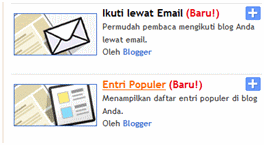 Cara Menambah Gadget Dasar Untuk Blog