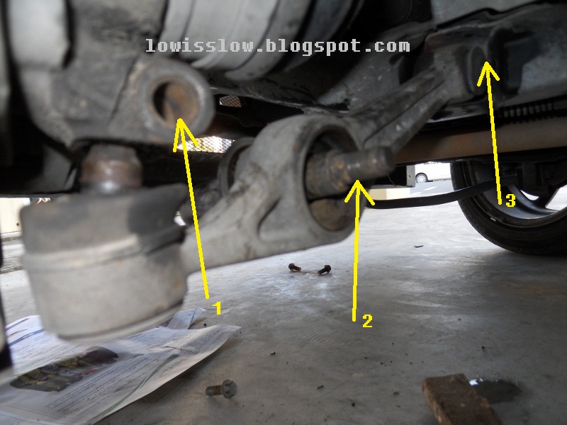 LIFE WITH MACHINE DIY Perodua Kancil Lower arm change