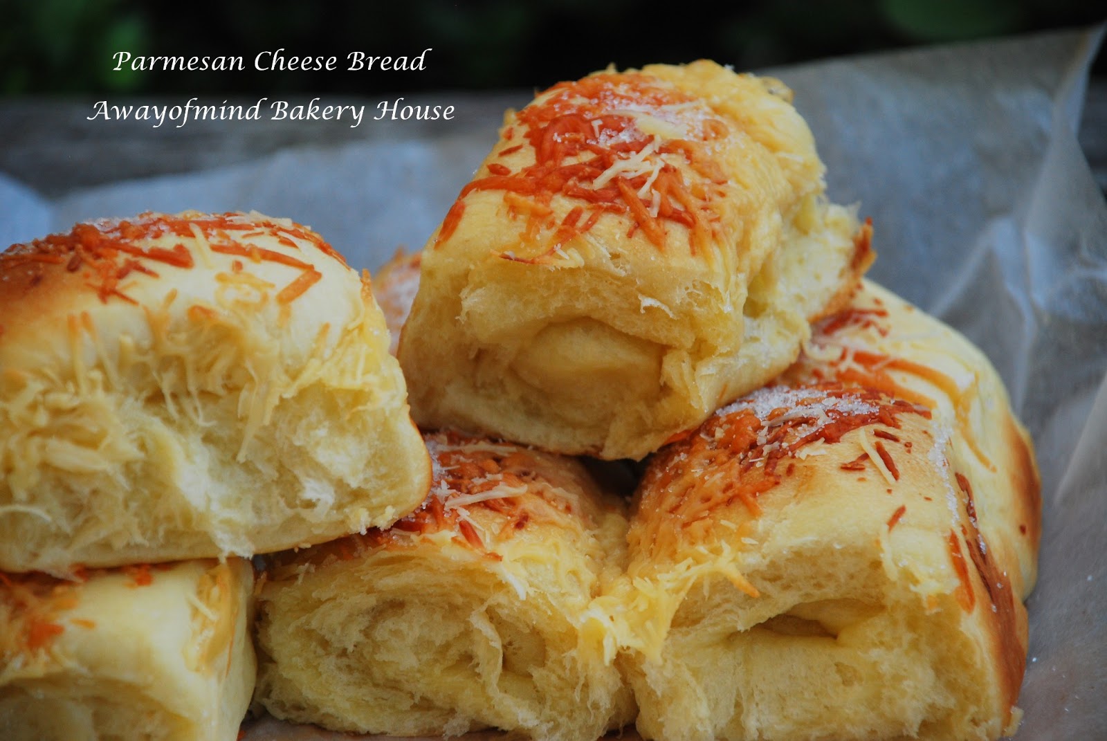 Awayofmind Bakery House Parmesan Cheese Bread (straight dough method)