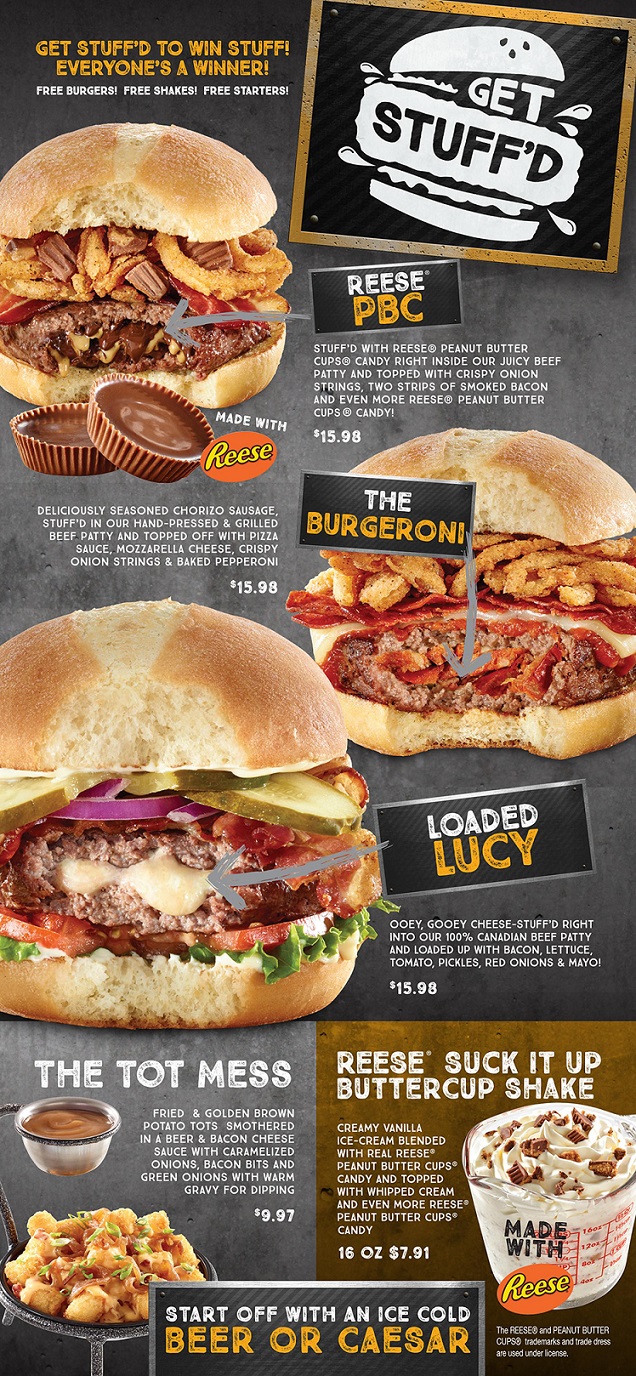 "The Works" Restaurant Introduces Burger Stuffed With Reese's Peanut