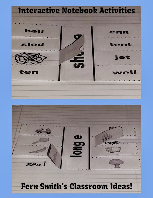 Fern's Freebie Friday ~ Vowel Sorting Short e & Long e Interactive Notebook Activity! http://www.teacherspayteachers.com/Product/Vowel-Sorting-Short-e-Long-e-Center-Games-and-Interactive-Notebook-Activities-947055