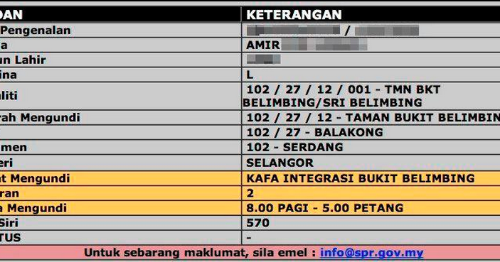 1malaysia Blogpolitik Pru13 Semakan Daftar Pemilih Dan Lokasi Mengundi
