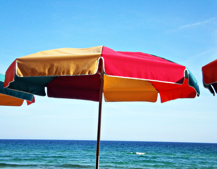 Umbrella's at the Back Porch in Destin, FL - May 2013- That Rehcy Chic
