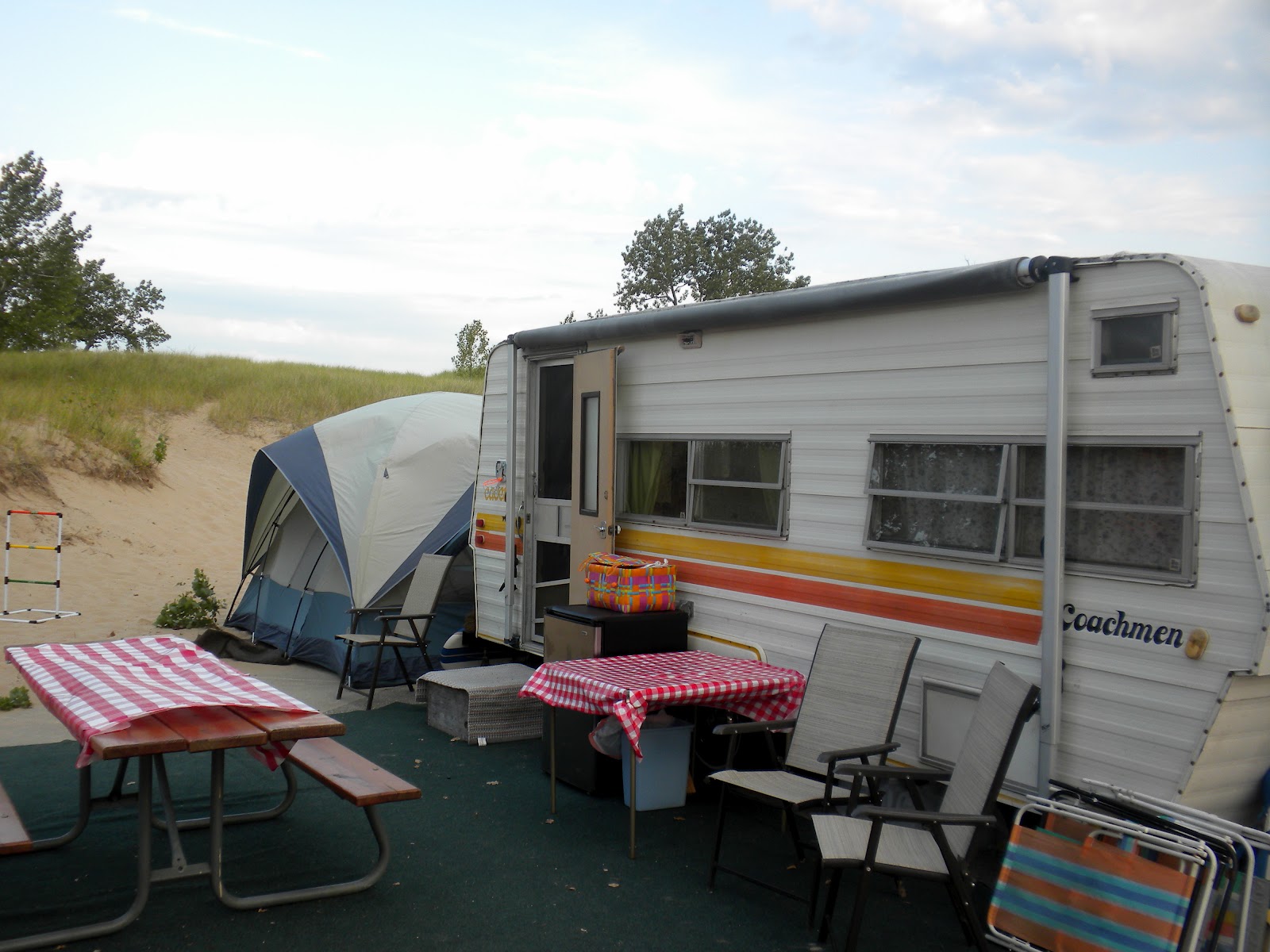 Kurt and Trisha Camping at Holland State Park