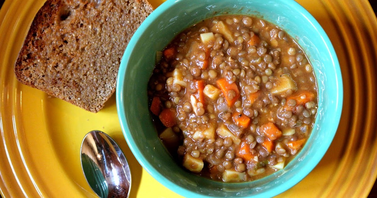 The Non Competitive Cook "Urban Onion" Lentil Soup
