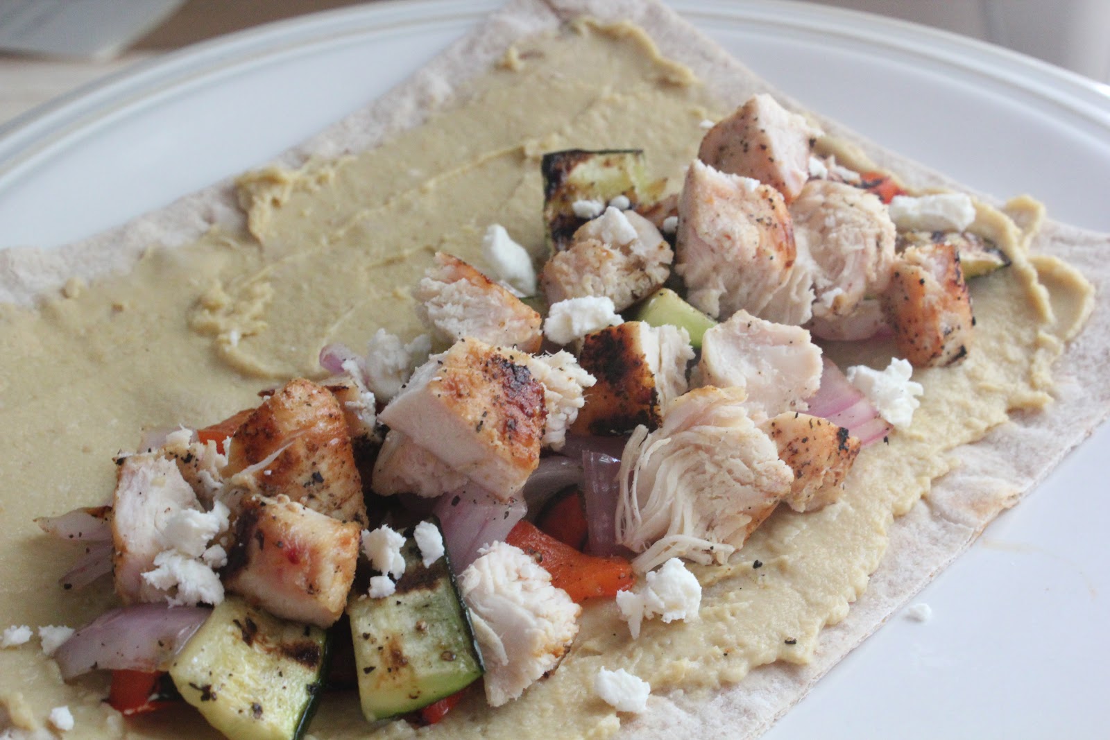 Near to Nothing: Grilled Chicken and Vegetable Wraps