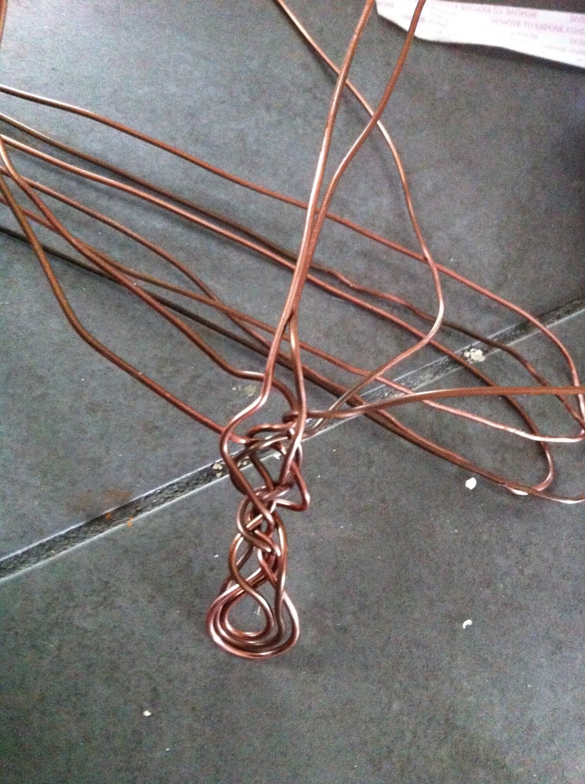 DEBORAHREAD.COM: Copper Weave Bracelet - Croc Ridge Wire Weave