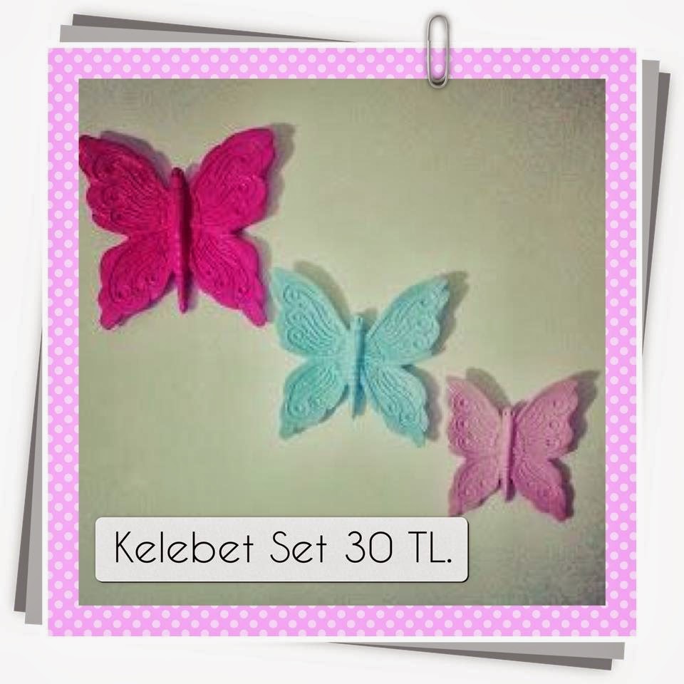 Kelebek Duvar Süsü Merve Designs