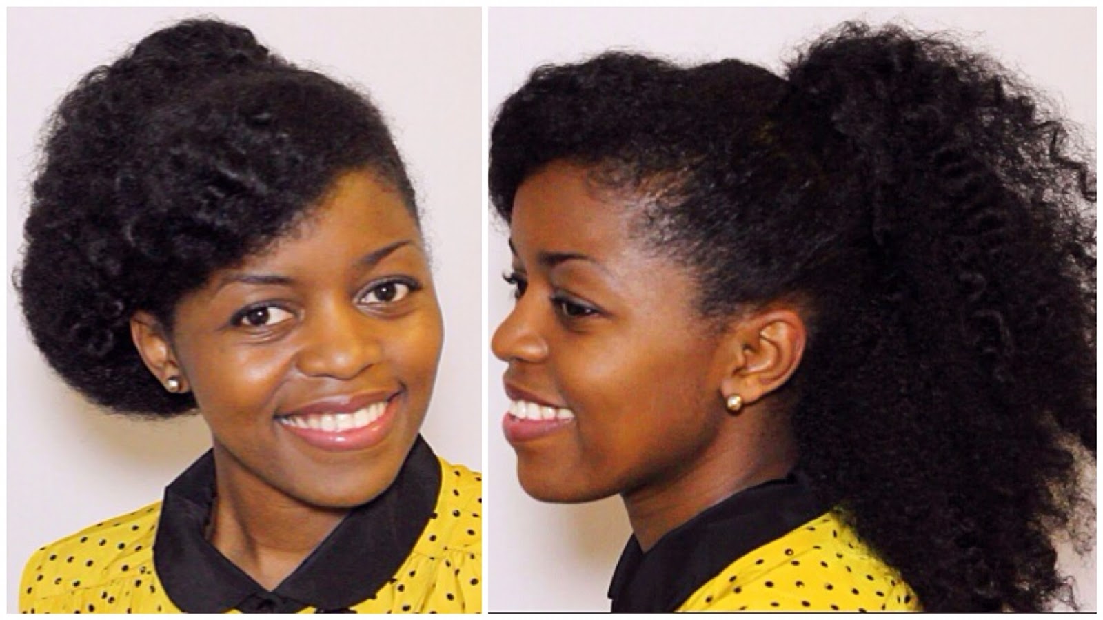 2 Easy Updos For Your Natural Hair Curlynikki Natural