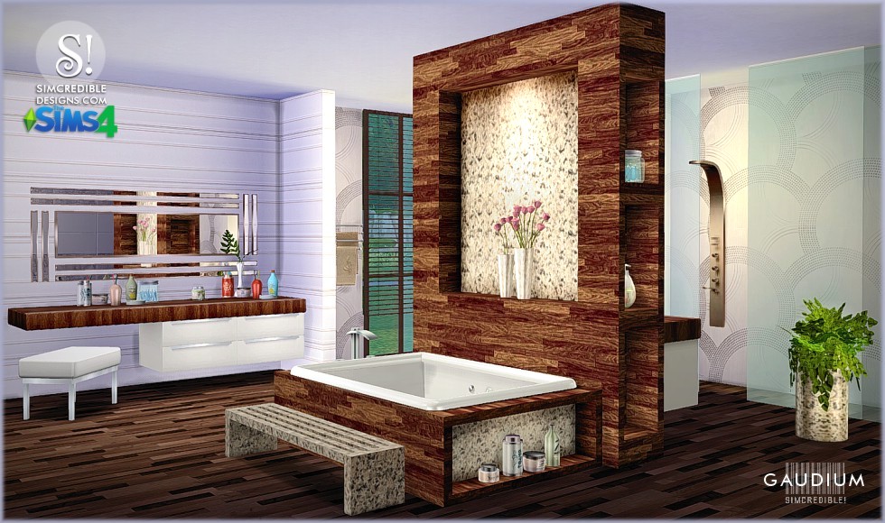 Sims 4 CC's The Best Bathrooms by SIMcredible! Designs