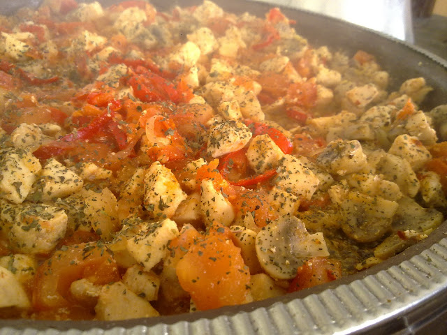 kalpkurabiye Kiremitte Mantarlı Tavuk Sote