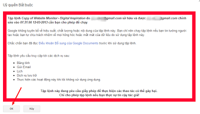 Uptime website with Google Docs