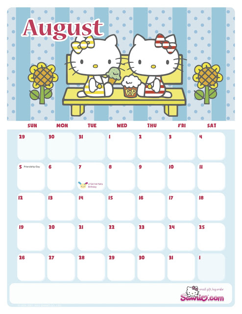 Hello Kitty Monthly Calendar : Search results for “sanrio august calendar Hello Kitty Monthly Calendar : Search results for “sanrio august calendar